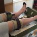 女性の脚がさまざまな位置で示されています。